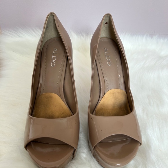 Nude Peep Toe Aldo heels size 39 - Picture 4 of 5